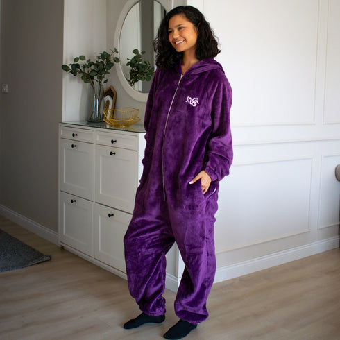 Snuggs Blanket Onesie Deep violet