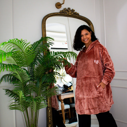 Snuggs Blanket Hoodie Dark Cashmere