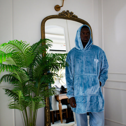 Snuggs Blanket Hoodie Dusty Blue