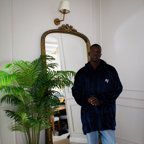 Snuggs Blanket Hoodie "Dark Blue"