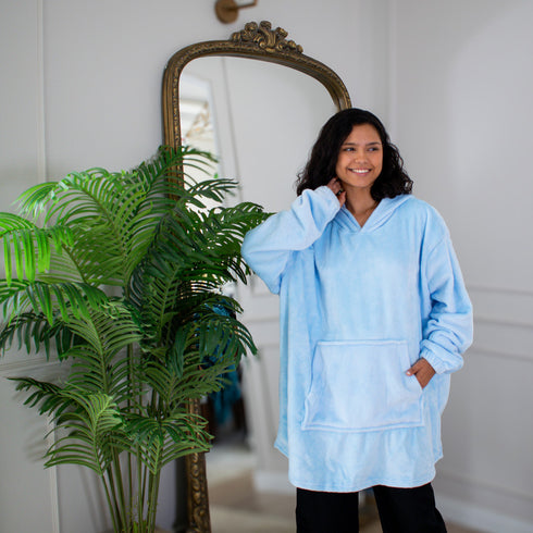 Snuggs Blanket Hoodie "Light Blue"