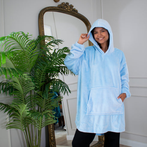 Snuggs Blanket Hoodie "Light Blue"
