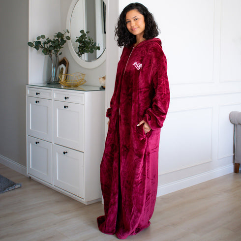 Snuggs Monk Wearable Blanket "Burgundy"