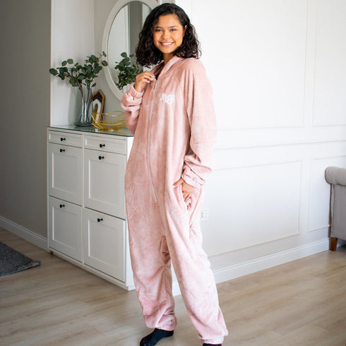 Snuggs Blanket Onesie "Dusty Rose"