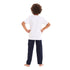 Boys summer pajama set "Car t-shirt +Dark blue pants"