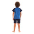 Boys summer pajama set "Crocodile t-shirt +Dark blue shorts"