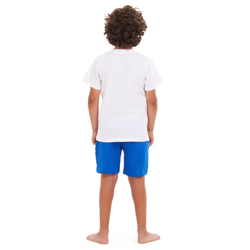 Boys summer pajama set "Video games t-shirt +Blue shorts"
