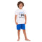 Boys summer pajama set "Video games t-shirt +Blue shorts"