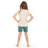 Girls summer pajama set "Butterfly t-shirt + Green Army shorts"