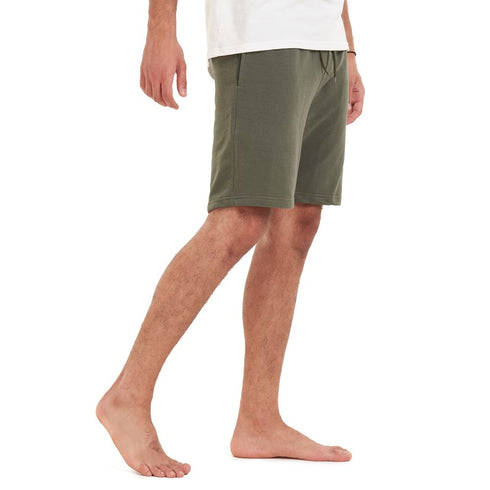 Men summer casual short "Dark Green paws"