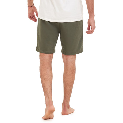 Men summer casual short "Dark Green paws"