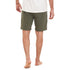 Men summer casual short "Dark Green paws"