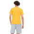Men summer pajama set "Yellow T-shirt + Blue x yellow checkered short"