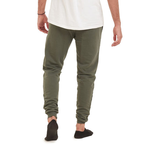 Men summer Sweatpants "Dark green paws"