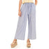 Women summer wide leg pants "Petroleum stripes"