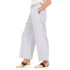 Women summer wide leg pants "Light blue stripes"