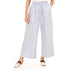 Women summer wide leg pants "Light blue stripes"