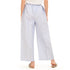 Women summer wide leg pants "Light blue stripes"