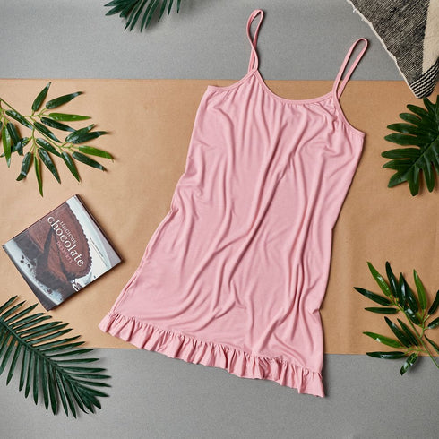 Women summer pajama "Simon ruffles night shirt"