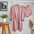Women summer 3 piece pajama set "Cashmere Top +kimono & short"